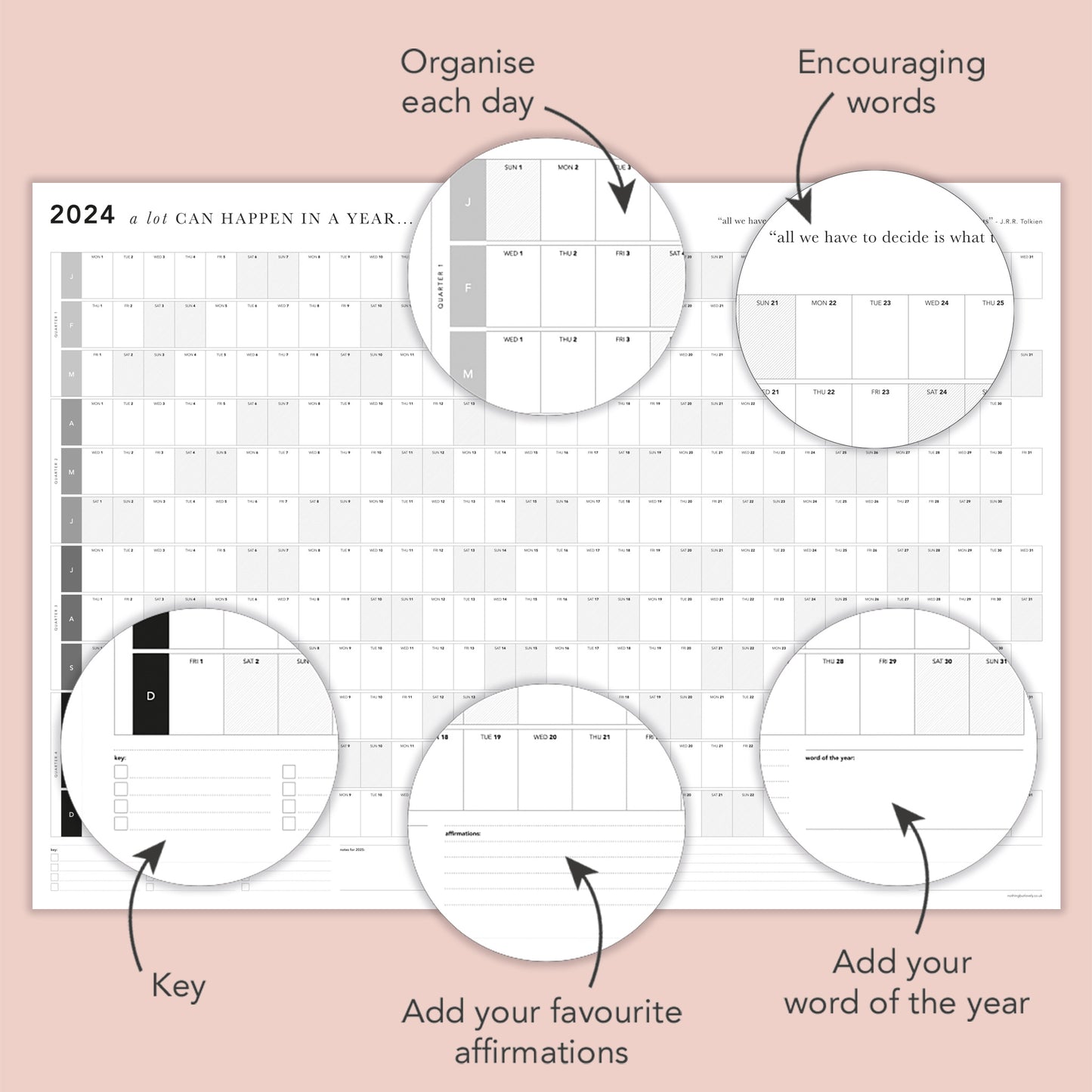 2024 Wall Planner - A lot can happen in a year...