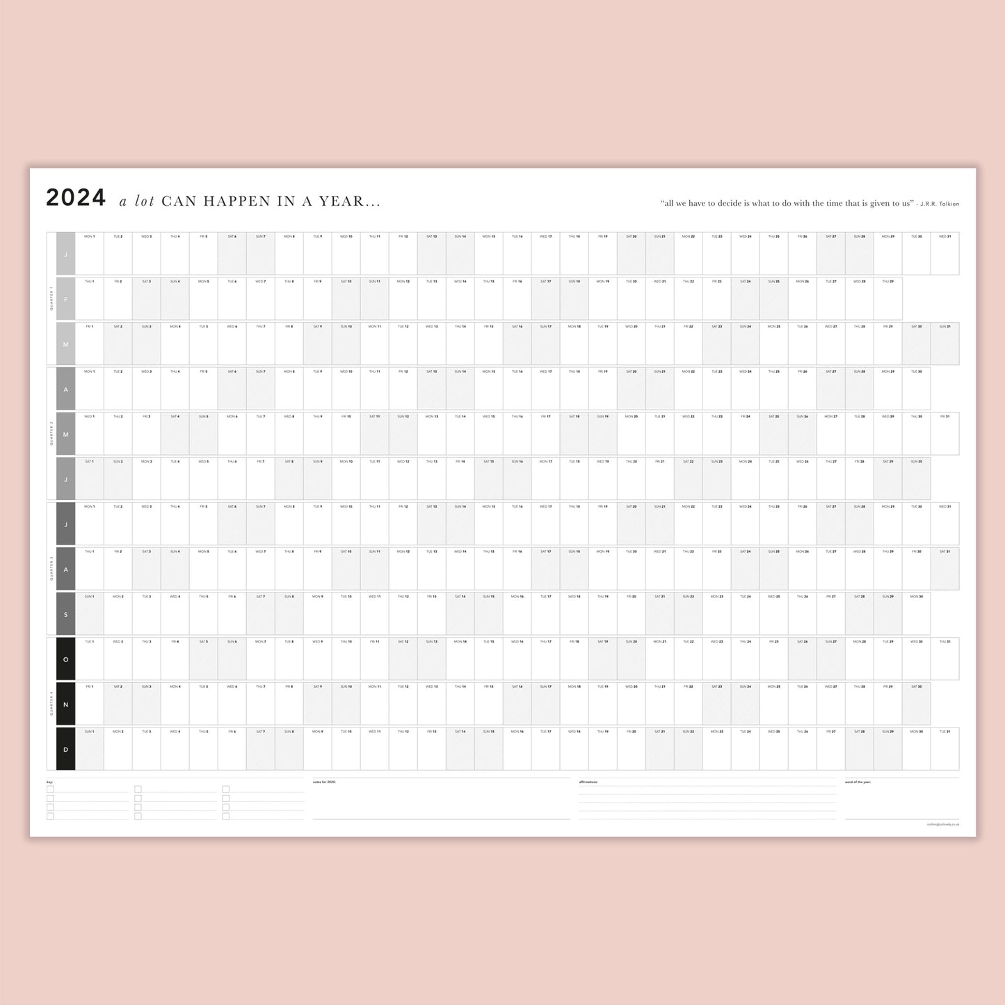 2024 Wall Planner - A lot can happen in a year...