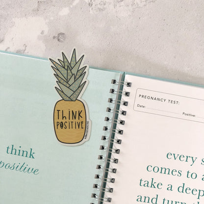 lucky pineapple sticker for positivity during ivf