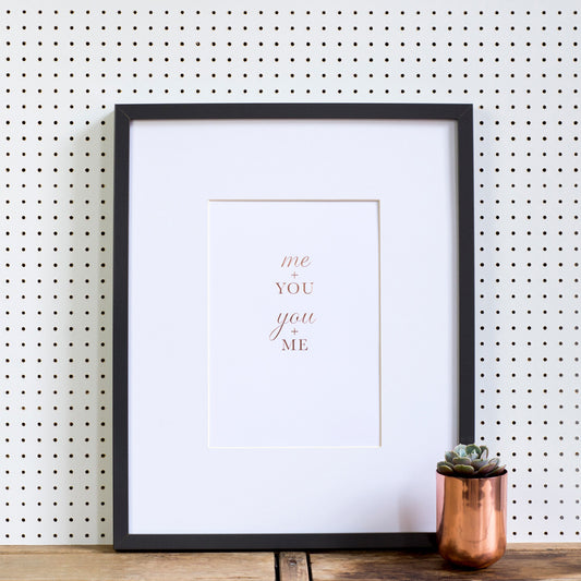 Limited Edition Hand Pressed Print - Me & You