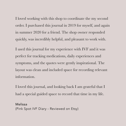 customer review pink spot ivf journal
