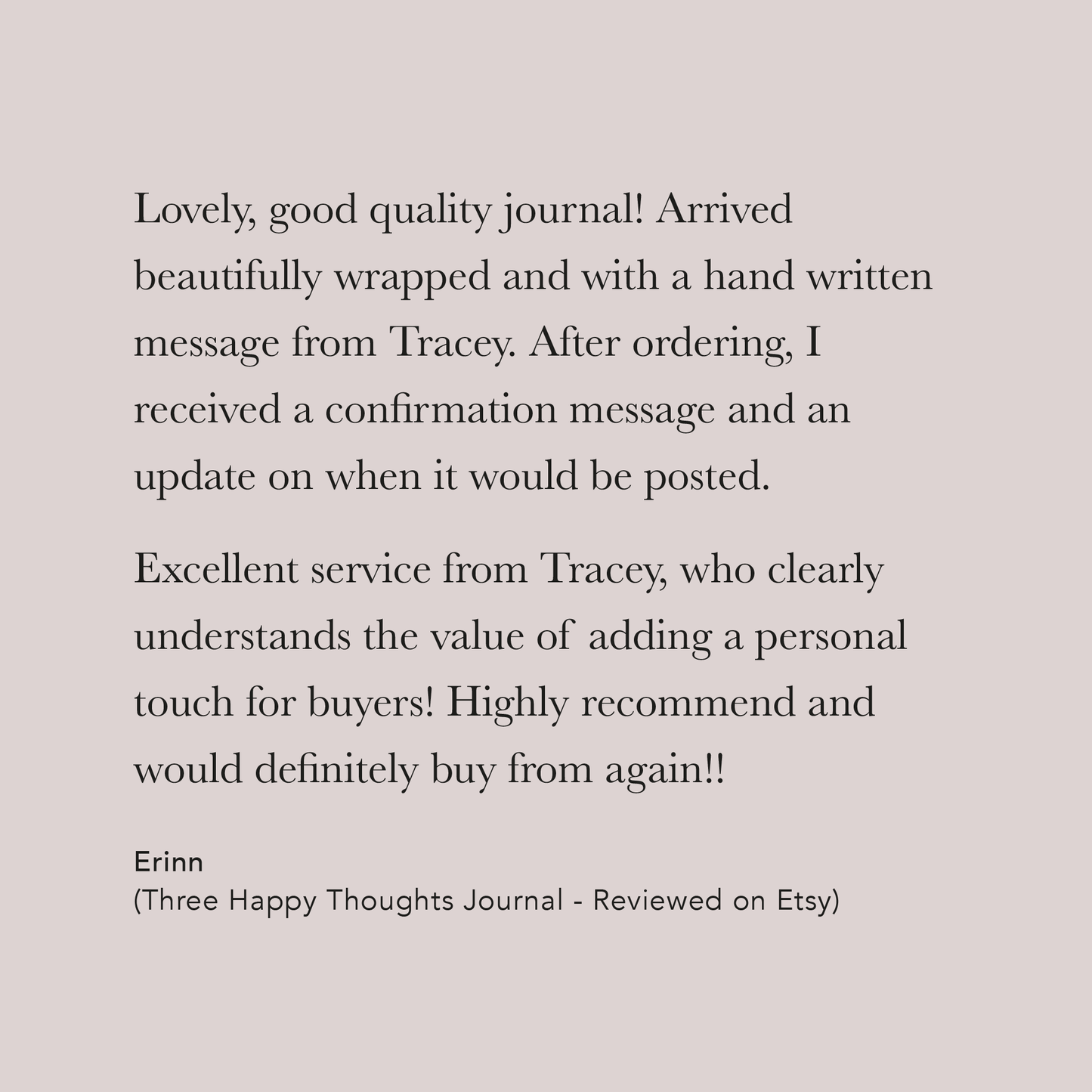 customer review three happy thoughts gratitude journal